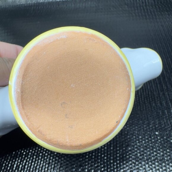 Vintage Italian Pottery Napkin Holder Hand Painted RedWare Floral Pattern Italy - Picture 6 of 11